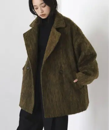 hellam 샤기 미들 코트