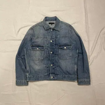 유니클로 데님 자켓 2nd 타입 M 사이즈 페이드 인디고