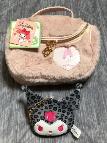 마이멜로디 퍼 파우치 하트 참 쿠로미 다이컷 참