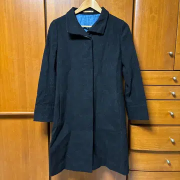 ORIHICA 블랙 벨트 포함 롱 코트 취업