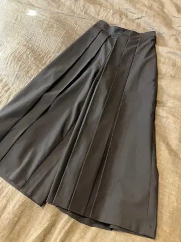 무인양품 하카마 팬츠 블랙 S 사이즈 와이드 팬츠