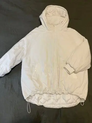 NICECLAUP 충전솜 블루종 몬스터 후드티 화이트