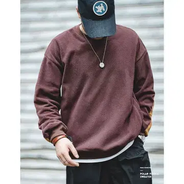 karaku 레트로 배색 콤비 폴라 테크 플리스