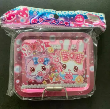 [ 익명 배송 ] 캔 케이스 해피타운 메모장 40매입 핑크