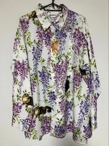 &ellecy 안드엘시 후지 고양이 긴팔 셔츠