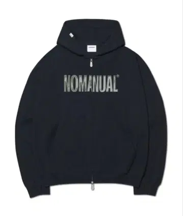 NO MANUAL waffle Hoodie double ZIP UP