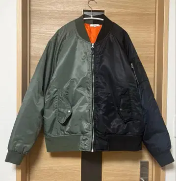 Nylaus 나일라스 MA-1 바이컬러 플라이트 자켓 빅 실루엣