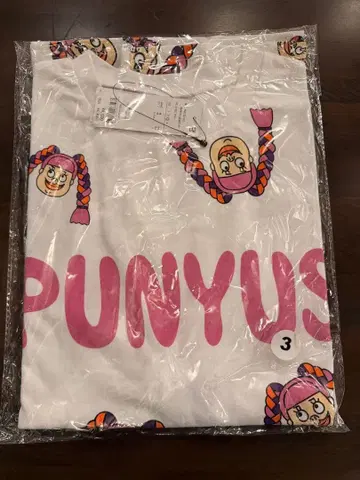 푸뉴즈 naomi짱 디자인 프린트 티셔츠 새상품 사이즈 3