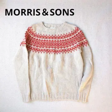 모리스 앤 선즈 노르딕 무늬 울 니트 스웨터 스코틀랜드 34
