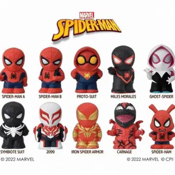 스파이더맨 소프트 비닐 퍼펫 마스코트 10개입