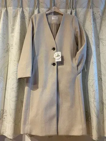 새상품, 미사용, GLACIER 베이지 롱 코트