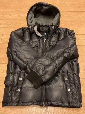 GAP 후드 부착 다운 자켓 L 블랙 착용 횟수 적음