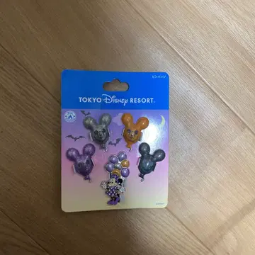 디즈니 미키 미니 벌룬 핀 배지 5개 풍선