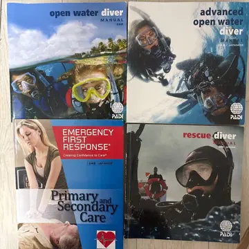 PADI 다이버 교재 세트