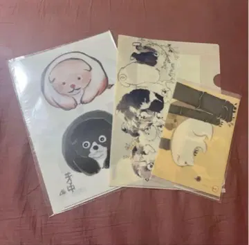 야마타네 미술관 개파 고양이파 클리어 파일 3장 세트