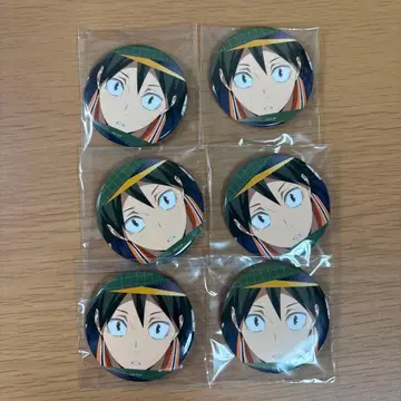 하이큐 백면상 캔뱃지 야마구치 타다시 6개 세트