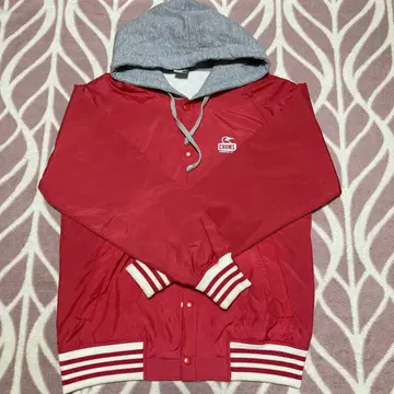 CHUMS 후드 부착 레드 자켓 M