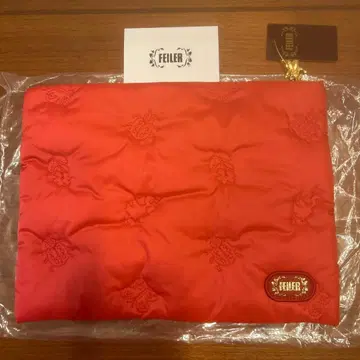 페이러 하이디 플랫 파우치 빨간색