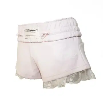 THEREDTHREAD S jersey shorts lace pink
