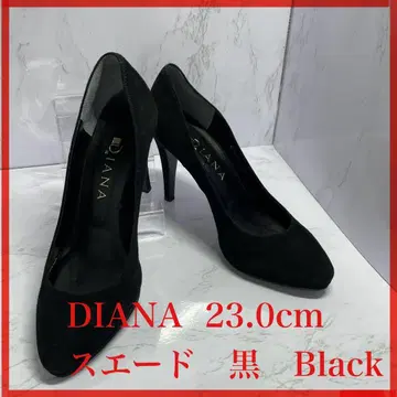 DIANA 다이애나 하이힐 펌프스 라운드토 스웨이드 블랙