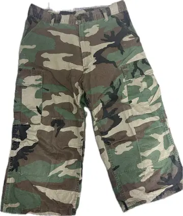 밀리터리 카고 7부 기장, 하프 팬츠 4 포켓