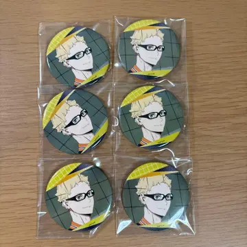 하이큐 백면상 캔뱃지 츠키시마 케이 6세트