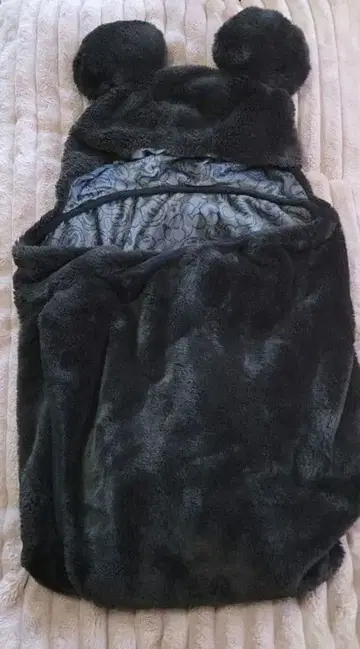 디즈니 미키 후드 부착 담요