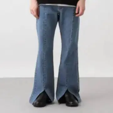 [ 새상품급 ] HARE 플레어 데님 인디고 블루 2