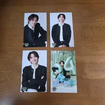 아카시 리쿠 바이브 미니 브로마이드 블랙 의상 4점