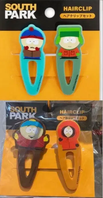 [ 새상품 ] 사우스 파크 SOUTHPARK 헤어 클립 2세트