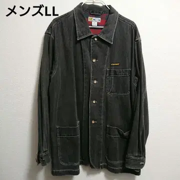 1 구제 의류 남성용 빅 사이즈 호킨스 블랙 데님 자켓 레트로