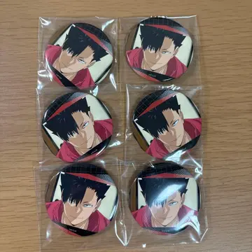 하이큐 백면상 캔뱃지 쿠로오 테츠로 6개 세트