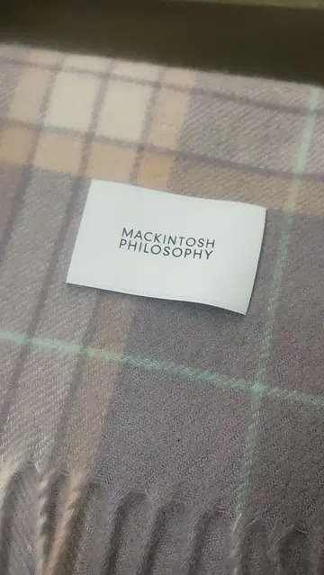 MACKINTOSH PHILOSOPHY 캐시미어 클래시컬 체크 머플러