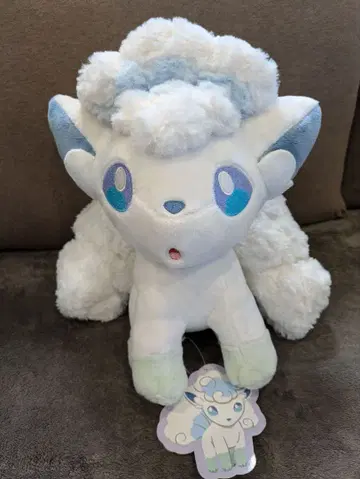 포켓몬 센터 한정판 복슬복슬 알로라 식스테일 BIG 사이즈 봉제 인형