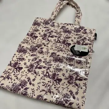 ROOTOTE 꽃무늬 토트백 크림색