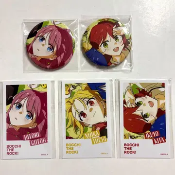 봇치 더 록! 전시회 고토 히토리 이지치 니지카 키타 이쿠요 캔뱃지 카드