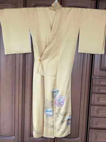 순수 실크 호몬기 교토 금채 유젠 와다 코세이 화장 69