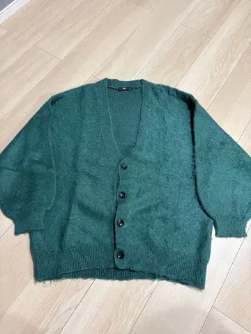 HARE 모헤어 가디건 그린