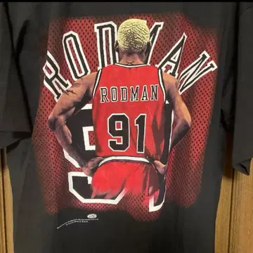 RODMAN 91 T셔츠 NBA 시카고 불스 데니스 로드먼