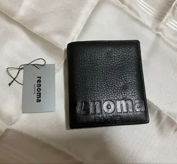 renoma 레노마 이단 접이식 지갑 블랙 가죽