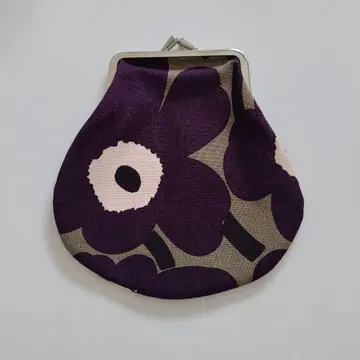 마리메꼬 가마구치 파우치 khakipurplepink 레어