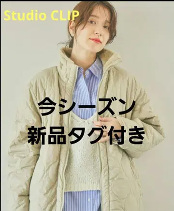 [studio CLIP] 리버서블 스탠드 숏 블루종