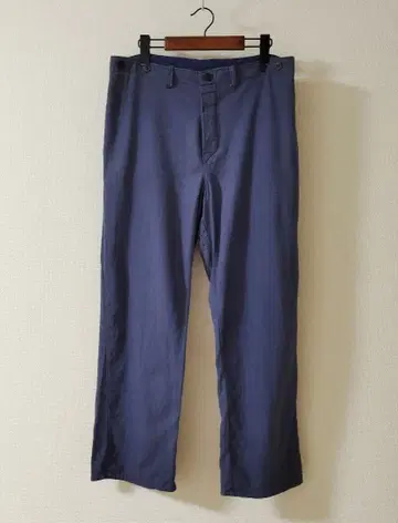 상세 불명 워크 팬츠 퍼플네이비 가제트 크로치 프랑스군 프렌치 독일군