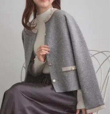 새상품 쿠튀르 브로치 가디건 LL 빅 사이즈 자켓