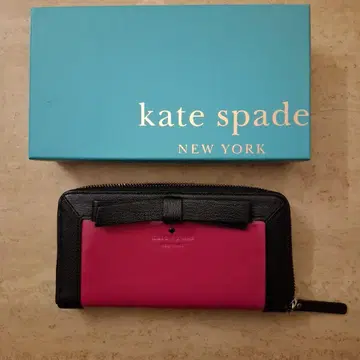 kate spade 장지갑 핑크/블랙