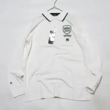 먼싱웨어 긴팔 피케 셔츠 L 화이트 골프