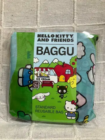 정품입니다! BAGGU 스탠다드 HELLO KITTY 프렌즈 바구