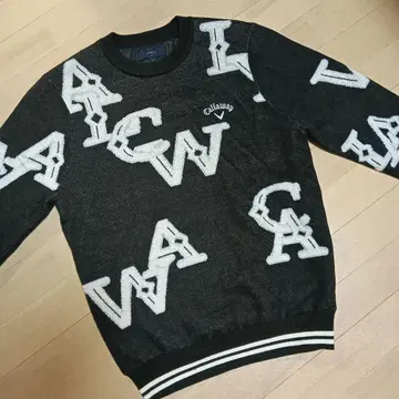 Callaway 크루넥 스웨터 다이나핫 안감 부착 M 블랙