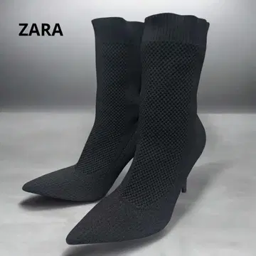 ZARA TRF 삭스 부츠 블랙 사이즈 25.5