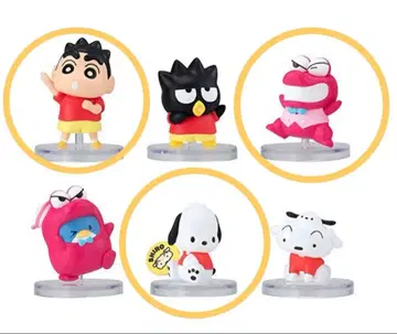 짱구는 못말려(크레용 신짱) x 산리오 캐릭터즈 피규어 컬렉션 3체 세트